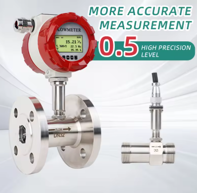 medidor de flujo de turbina de acero inoxidable de alta presión/criogénico/a prueba de explosiones dn10 selección oem personalizada para varios medidores de flujo de aceite